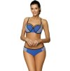 Modré bikiny s černými lemy Charlotte Poseidon