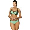 Mintové bikiny s černými lemy Charlotte Seafoam Glow
