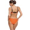 Oranžové bikiny s černými pásky Electra Papaya