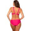 Tmavě růžové push-up bikiny Amina