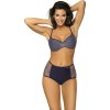 Tmavě modré push-up bikiny se síťovinou Martha Blu Scuro