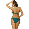 Tmavě zelené volánkové push-up bikiny Matylda Orosei