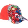 Červená kšiltovka s potiskem Marvel Avengers
