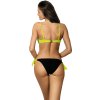 Neonově-žluté bikiny s pruhovaným spodkem Maya Stripes-Beat
