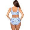 Světle modré bikiny s květinami Asani