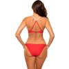 Červené bikiny s ozdobným prošíváním Dajon