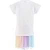 Bílo-barevný set sukně a trička Disney Frozen