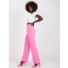 (Vel. 2XL) Růžové zvonové kalhoty s knoflíky