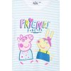 Světle modré pruhované dívčí tričko Peppa Pig