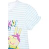 Světle modré pruhované dívčí tričko Peppa Pig