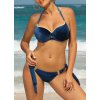 Tmavě modré velurové bikiny Switti