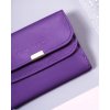 Peterson Fialová malá kožená peněženka Y258