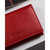 Peterson Červená hladká kožená peněženka Y317