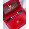 Peterson Malá červená kožená peněženka Y309
