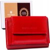 Peterson Malá červená kožená peněženka Y309