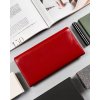 Cavaldi Červená hladká kožená peněženka M523