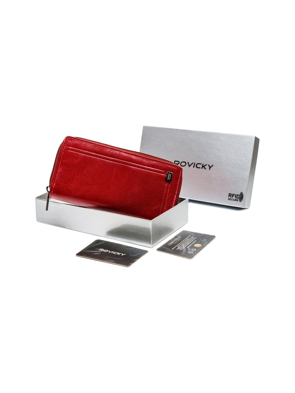 Rovický Tágas piros klasszikus pénztárca V100