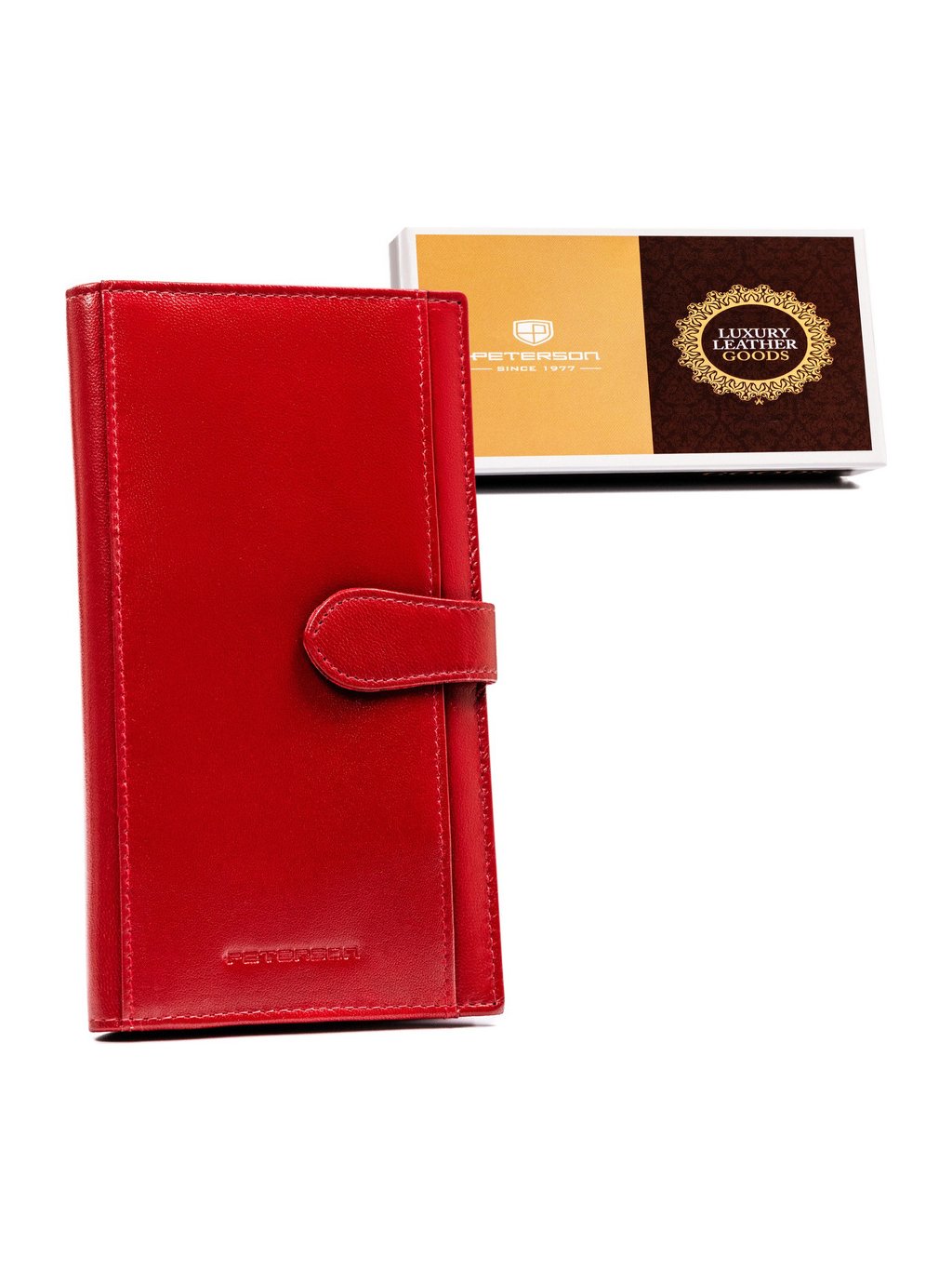 Peterson piros tágas pénztárca Y550