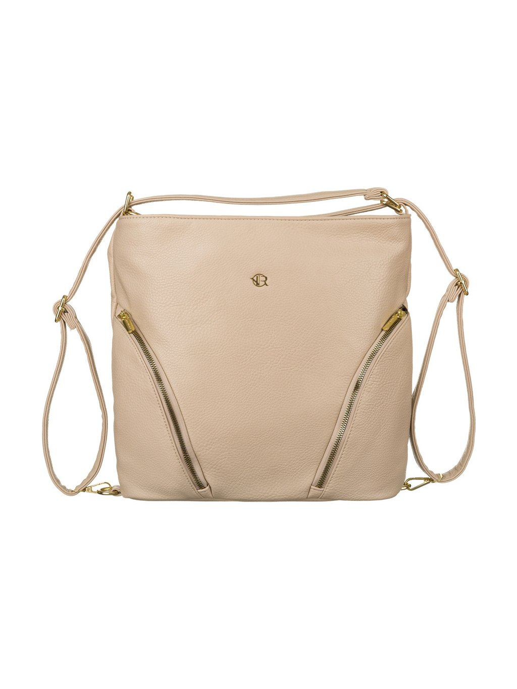 Bézs színű, elegáns női tágas táska Rovicky