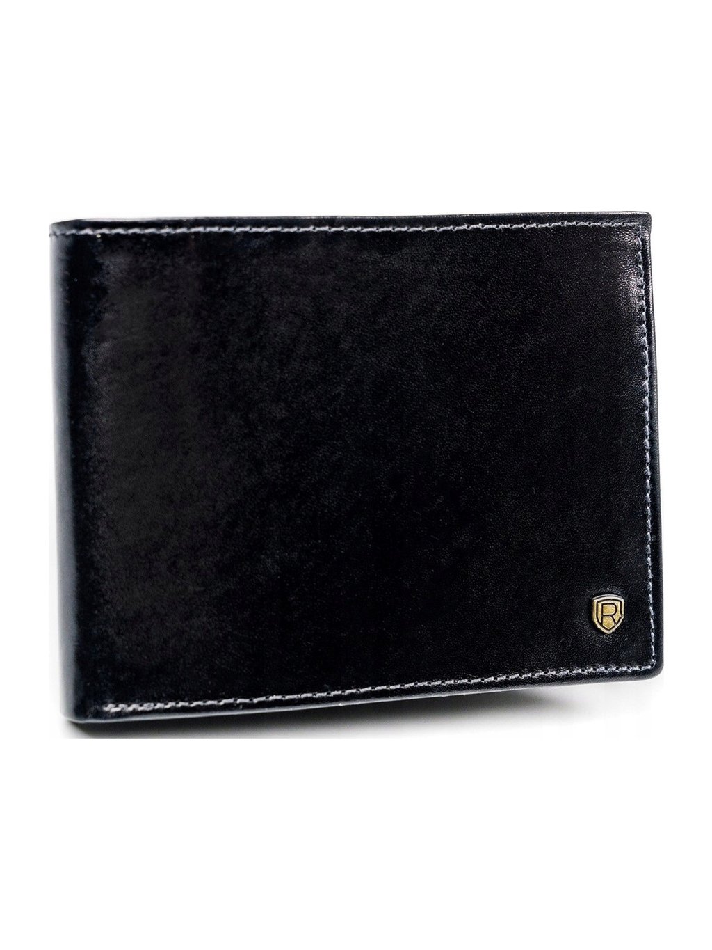 Rovicky fekete férfi tágas pénztárca zár nélkül L247