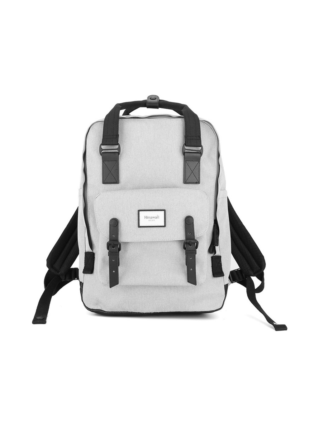 Himawari tágas világosszürke hátizsák laptop zsebbel