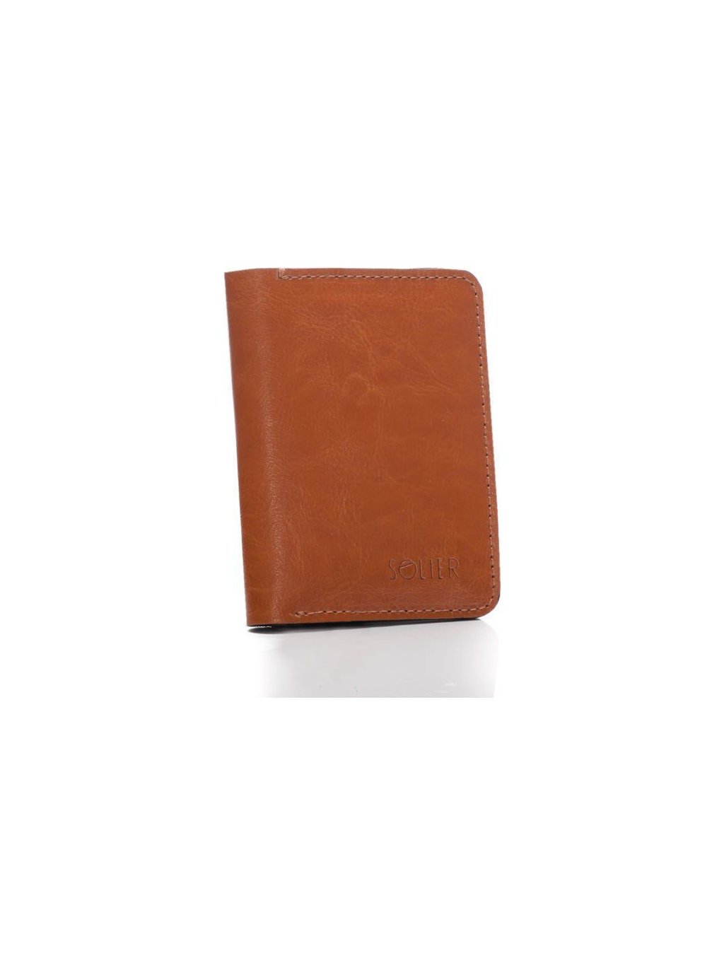Elegáns férfi pénztárca a SOLIER márkától (SW15 CAMEL) (Méret ONE SIZE)