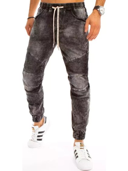 Szürke steppelt joggers