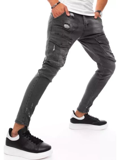 Fekete férfi farmer zsebekkel