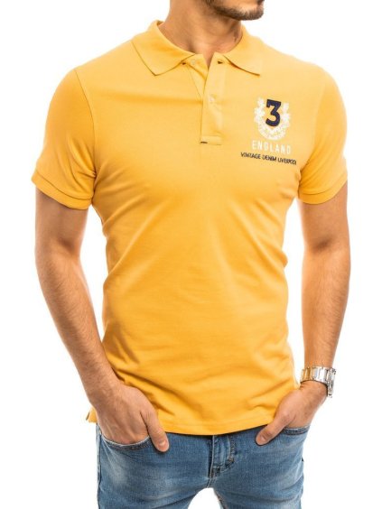 Sárga póló hímzéssel