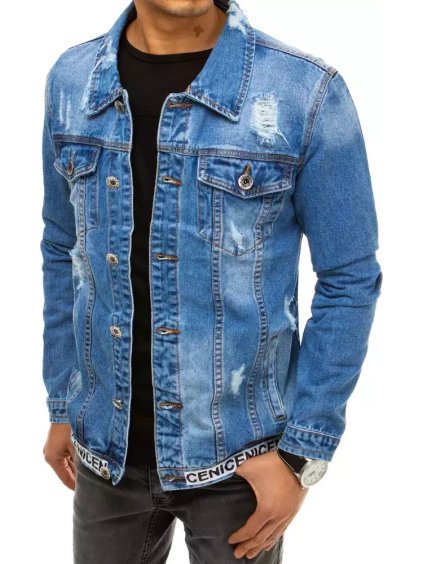 Kék férfi farmerdzseki