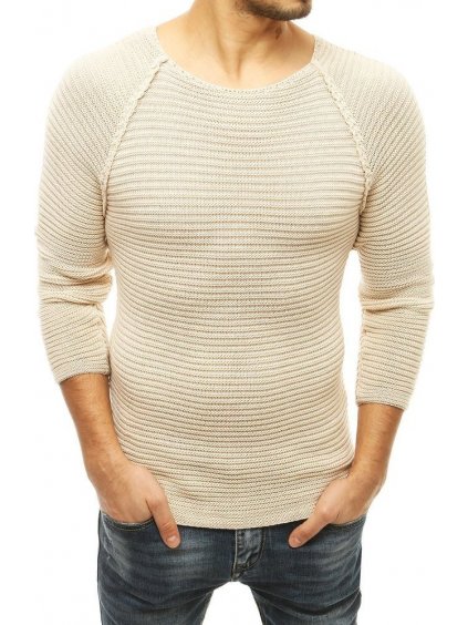 Világosbézs férfi szvetter
