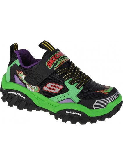 FEKETE-ZÖLD FIÚ TORNACIPŐ SKECHERS TURBO SPEED