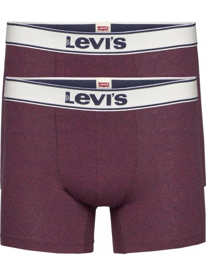 BORDÓ BOXER SZETT LEVI'S BOXER 2 PAIRS BRIEFS