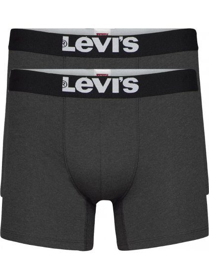 SÖTÉTSZÜRKE BOXER SZETT LEVI'S BOXER 2 PAIRS BRIEFS