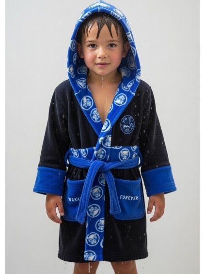 Fekete-kék fiú fürdőköpeny - Marvel Avengers