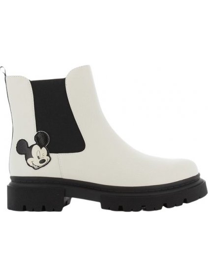 Fehér bokcsizma Micky Mouse