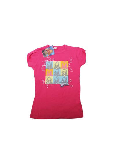 Rózsaszín lányka póló Hannah Montana mintával