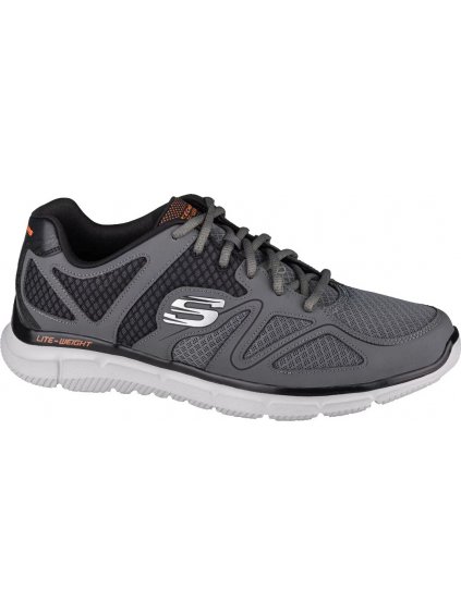Szürke férfi tornacipő Skechers Satisfaction-Flash Point