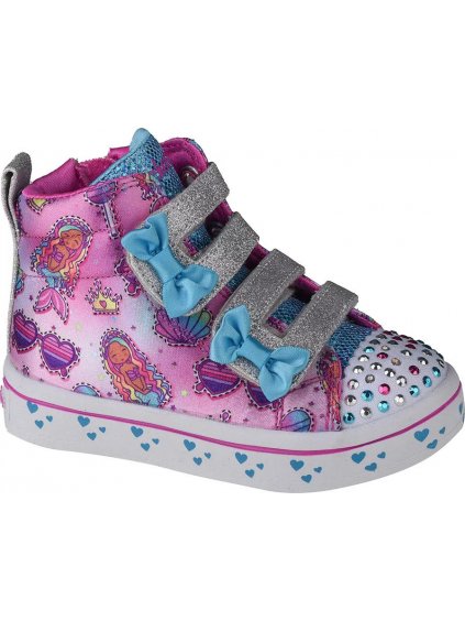 Rózsaszín lány tornacipő Skechers Twi-Lites Mermaid Gems