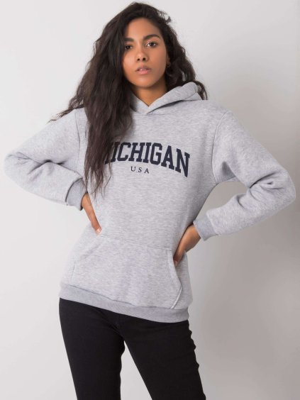 Világosszürke női pulóver MICHIGAN