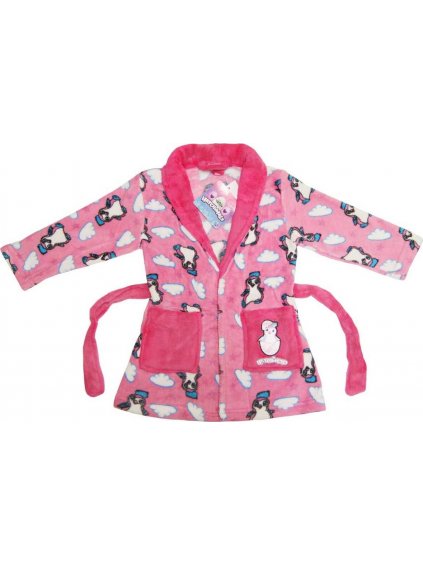 HATCHIMALS Rózsaszín fürdőköpeny lányoknak