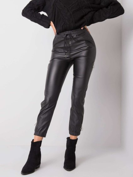 Fekete fényes melegítőnadrág