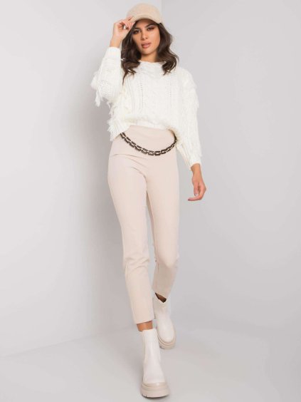 Bézs szűk elegáns nadrág