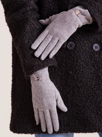 Női szürke kesztyű