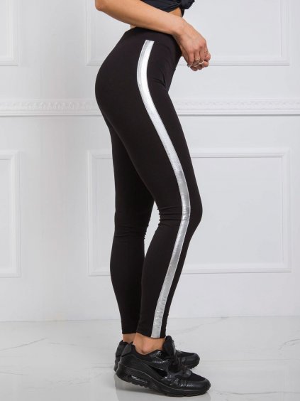 NŐI FEKETE/EZÜST LEGGINGS