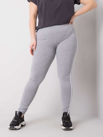 VILÁGOSSZÜRKE NŐI LEGGINGS CSÍKOKKAL