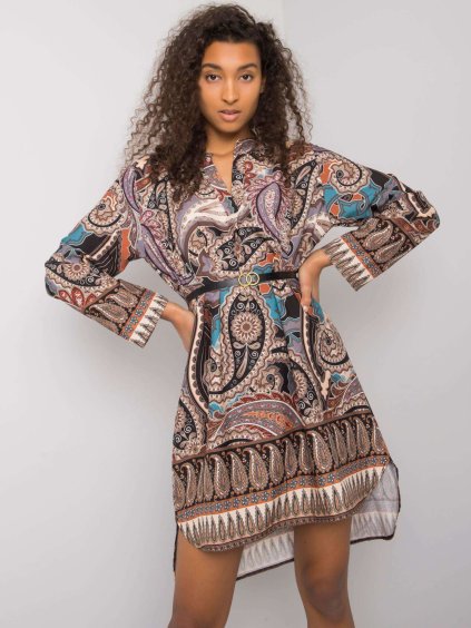 Barna ruha Vancouver etno mintával