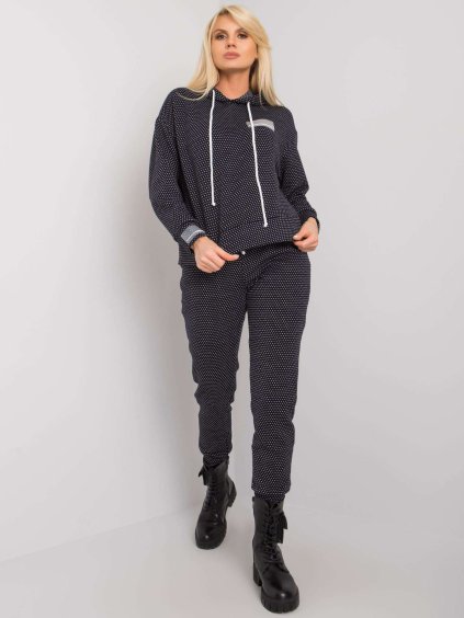 Fekete mintás melegítő szett