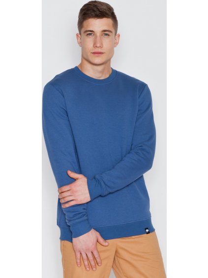 Kék pamut pulóver