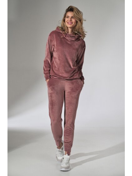 Rózsaszín velúr nadrág